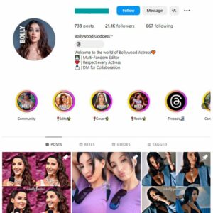 20K Bollywood Models Instagram Account for sale