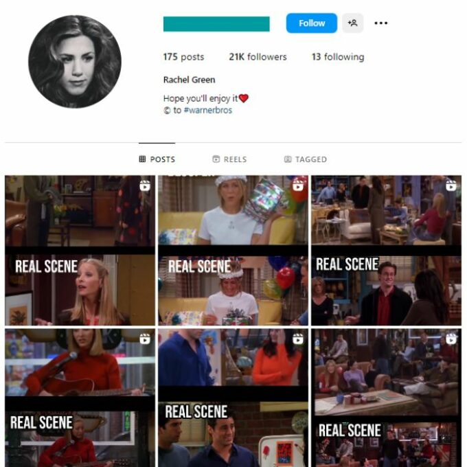 20K Friends Series Instagram Account for sale