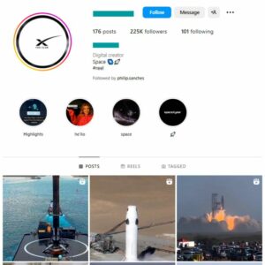 220K Space X Fan Instagram Account for sale