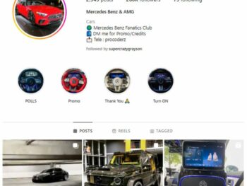 250K Mercedes Car Instagram Account for sale