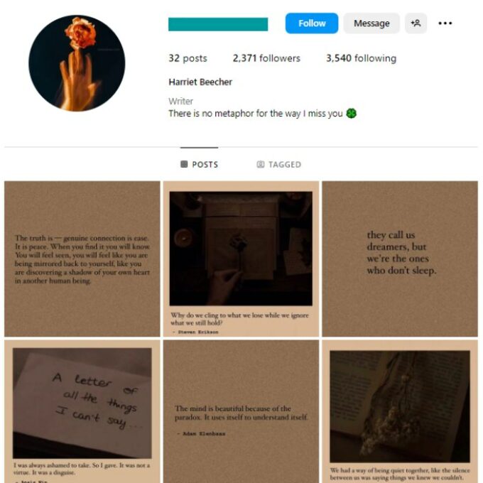 2K Motivation Quotes Instagram Account for sale