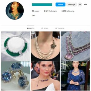 2K Woman's Jewellery Instagram Account for sale