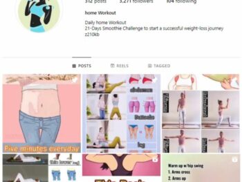 3K Women's Fitness Instagram Account for sale