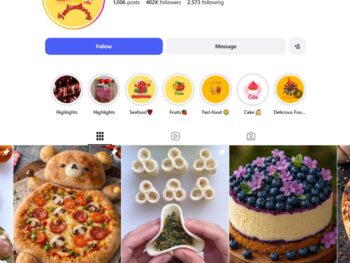 400K Nutrition Food Instagram Account for Sale