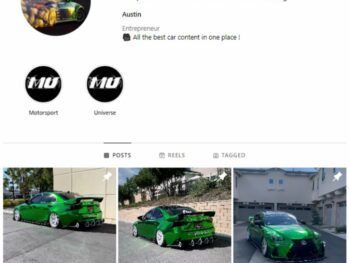 45K Supercars Instagram Account for sale