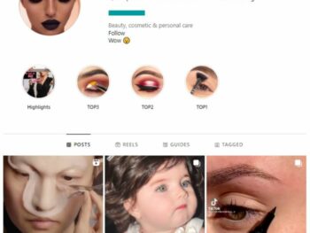 700K Makeup Eyelashes Instagram Account for sale