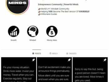 80K Entreprenuer Quotes Instagram Account for sale
