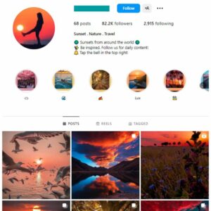 80K Travel Destinations Instagram Account for sale