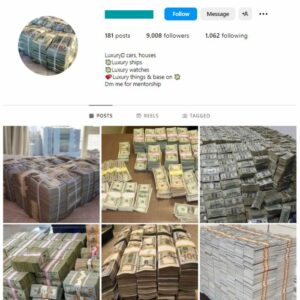 9K Money Motivation Instagram Account for sale