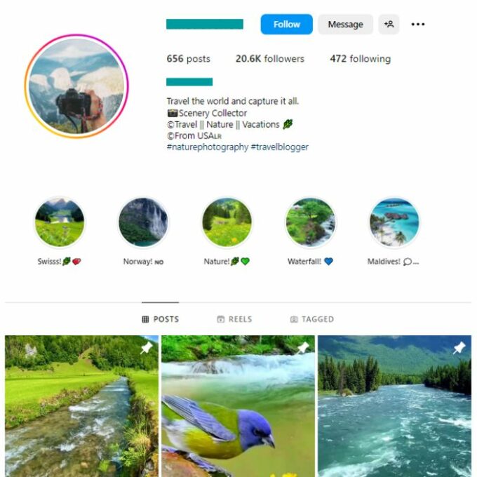 20K Travel Photos Instagram Account for sale