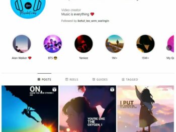 230K Music Lyrics Instagram Account for sale