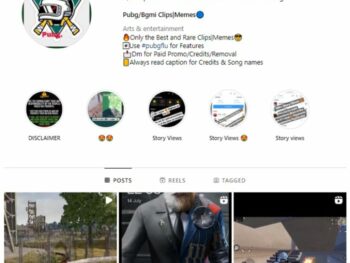 80K PUBG Gaming Instagram Account for sale