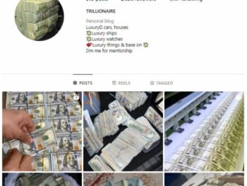 20K Money Millionaire Instagram Account for sale