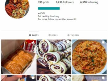 6K Fast Food Burgers Instagram Account for sale