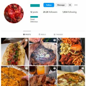 20K Fast Food Burgers Instagram Account for sale