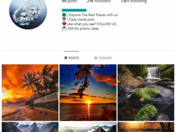 20K Travel Destinations Instagram Account for sale