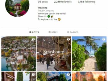 2K Travel Europe Instagram Account for sale