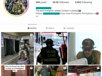 35K Rescue Firefighter Instagram Account for sale