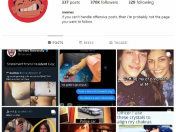 370K Memes Funny Instagram Account for sale