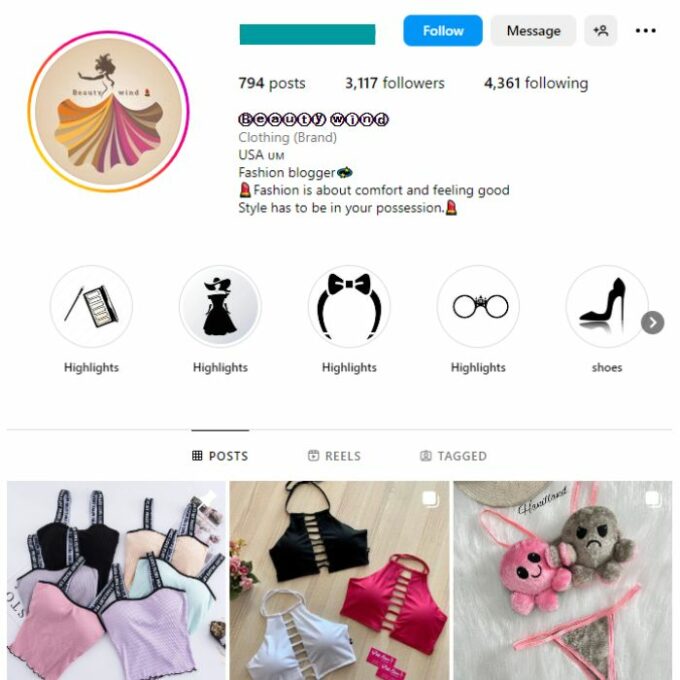 3K Fashion Beauty Instagram Account for sale