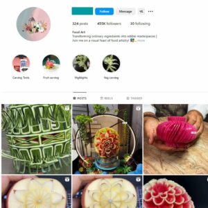 450K Food Art Instagram Account for Sale
