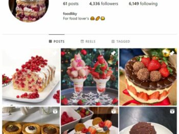 4K Desserts Cakes Instagram Account for sale