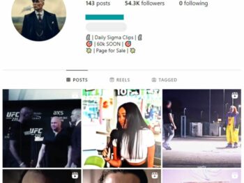 50K Success Motivation Instagram Account for sale