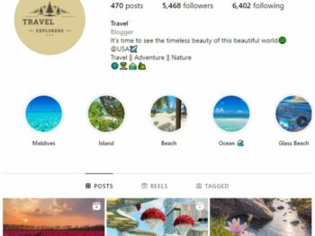 5K Travel Photos Instagram Account for sale