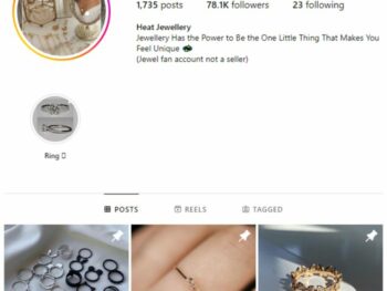 78K Luxury Jewelry Instagram Account for sale