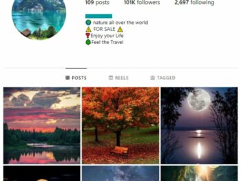 100K Travel Photos Instagram Account for sale