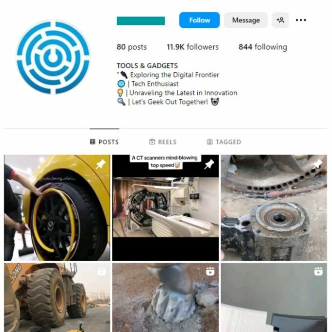 10K Tech Gadgets Instagram Account for sale