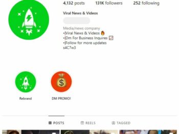 130K Hollywood Celebrity News Instagram Account for sale