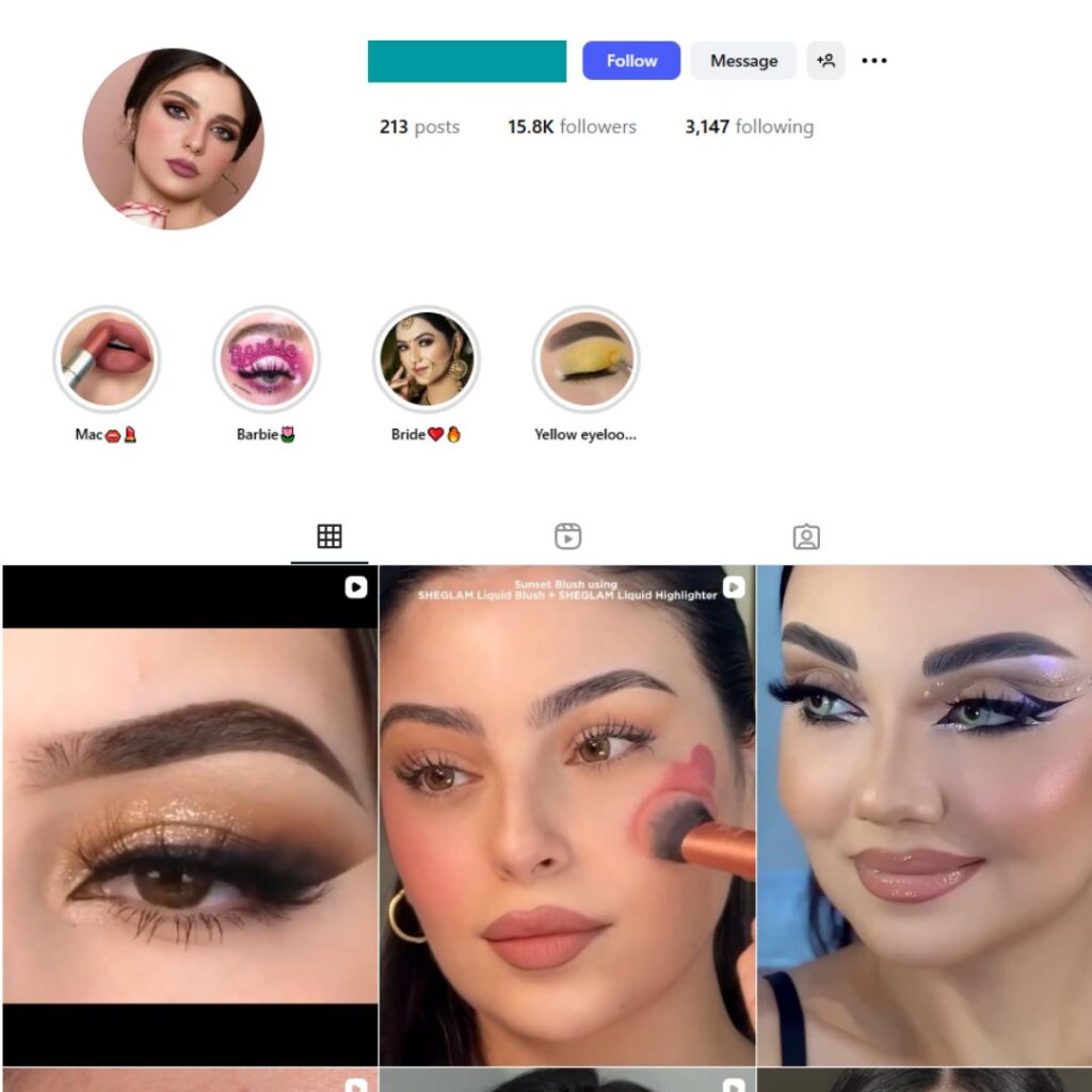 15K Eyelashes Makeup Instagram Account for Sale