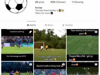 190K Football Soccer Instagram Account for sale