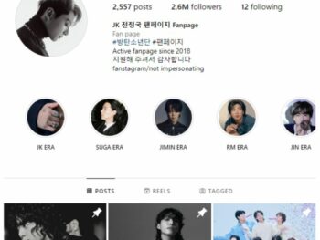 2.6M Music BTS Instagram Account for sale