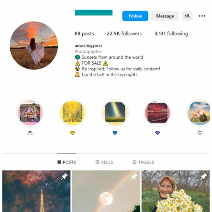 22K Beautiful Destinations Instagram Account for sale