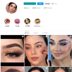 23K Eyelashes Makeup Instagram Account for Sale