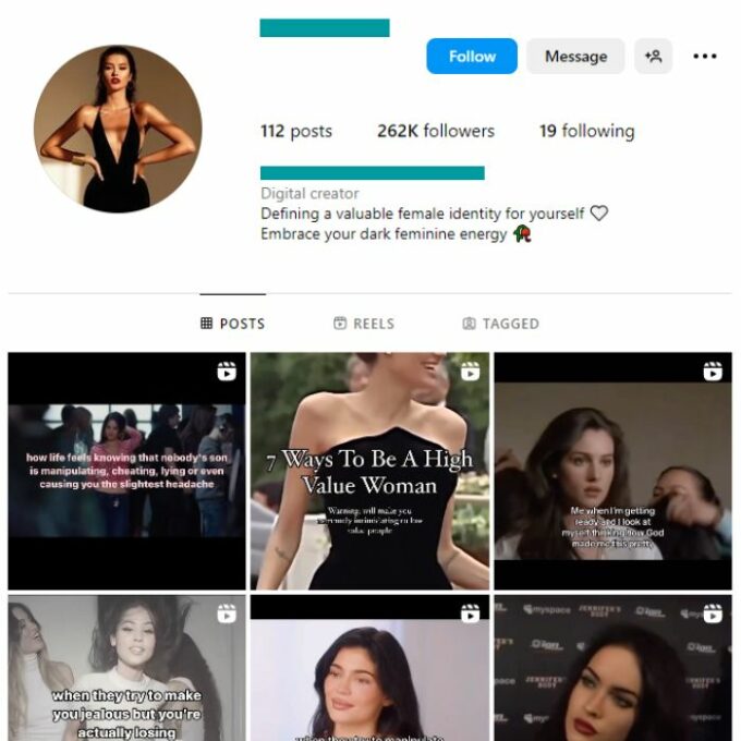 260K Women Entrepreneur Instagram Account for sale