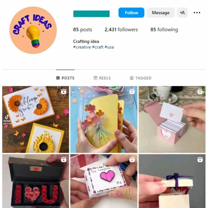 2K Decorative Art Instagram Account for sale