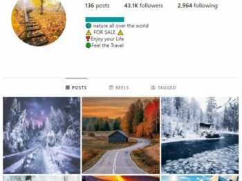 40K Travel Explore Instagram Account for sale