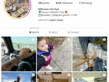 430K Luxury Money Instagram Account for sale