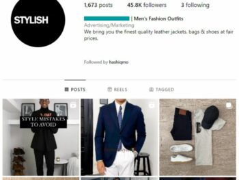 45K Men's Clothing Instagram Account for sale