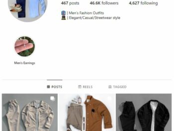 45K Men's Outfit Clothing Instagram Account for sale