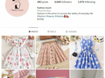 6K Girl's Fashion Dresses Instagram Account for sale