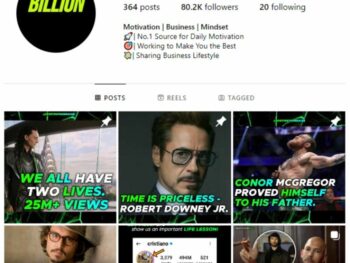 75K Entrepreneur Success Instagram Account for sale