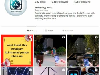 9K Tech Gadgets Instagram Account for sale