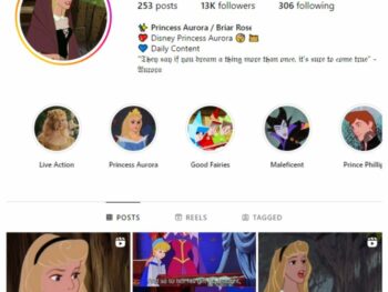 13K Disney Princess Aurora Instagram Account for sale