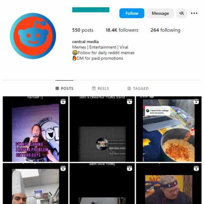 18K Funny Videos Memes Instagram Account for sale