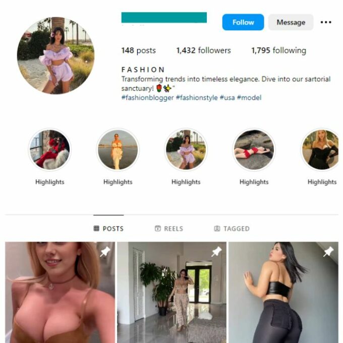 1K Babes Models Instagram Account for sale