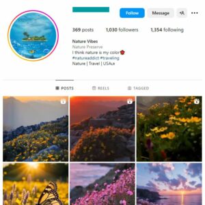 1K Beautiful Destinations Instagram Account for sale